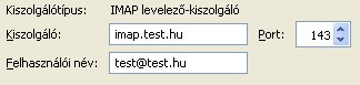 Postafiók beállítása