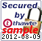 Thawte SSL123 tanúsítvánnyal használható site-seal kép